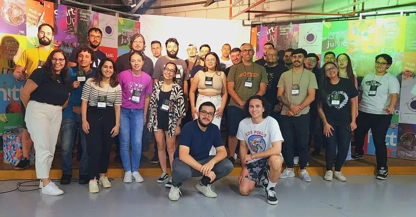 Participantes da segunda turma da Escola de Programadores no HITT.