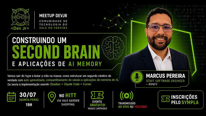 Capa da gravação: Construindo um Second Brain e aplicações de AI Memory